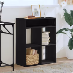 vidaXL Book Cabinet Black 66x31x80 cm Engineered Wood storage cabinet