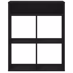vidaXL Book Cabinet Black 66x31x80 cm Engineered Wood storage cabinet
