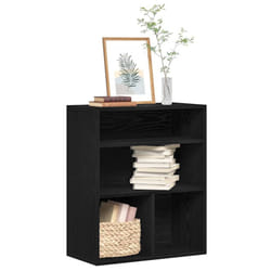vidaXL Book Cabinet Black 60x30x71.5 cm Engineered Wood storage cabinet