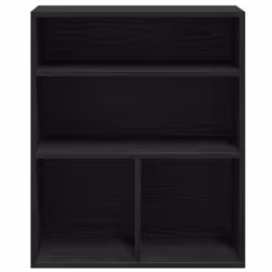 vidaXL Book Cabinet Black 60x30x71.5 cm Engineered Wood storage cabinet