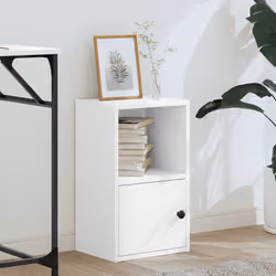 vidaXL Bookcase White 31x24x52 cm Engineered Wood bookshelf book case