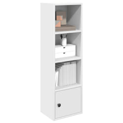 vidaXL Bookcase White 31x24x102 cm Engineered Wood bookshelf book case