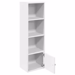 vidaXL Bookcase White 31x24x102 cm Engineered Wood bookshelf book case