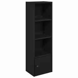 VidaXL 860338, Black, Oak, Wood, Wood, 310 mm, 240 mm, 1020 mm