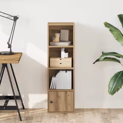 vidaXL Bookcase Artisan Oak 31x24x102 cm Engineered Wood bookshelf book case