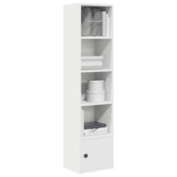 vidaXL Bookcase White 31x24x127 cm Engineered Wood bookshelf book case