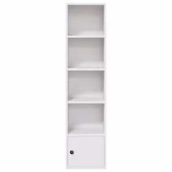 vidaXL Bookcase White 31x24x127 cm Engineered Wood bookshelf book case