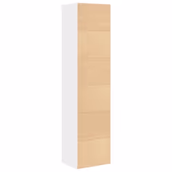 vidaXL Bookcase White 31x24x127 cm Engineered Wood bookshelf book case - Additional view 5