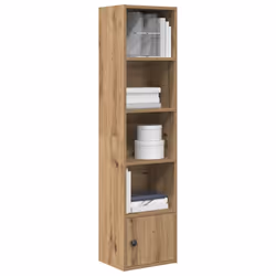vidaXL Bookcase Artisan Oak 31x24x127 cm Engineered Wood bookshelf book case