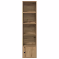 vidaXL Bookcase Artisan Oak 31x24x127 cm Engineered Wood bookshelf book case