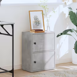 vidaXL Bookcase Concrete Grey 40x24x52 cm Engineered Wood bookshelf book case