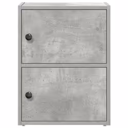 vidaXL Bookcase Concrete Grey 40x24x52 cm Engineered Wood bookshelf book case