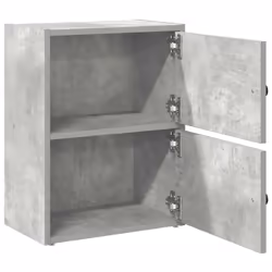 vidaXL Bookcase Concrete Grey 40x24x52 cm Engineered Wood bookshelf book case - Additional view 4