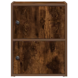 vidaXL Bookcase Smoked Oak 40x24x52 cm Engineered Wood bookshelf book case