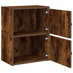 vidaXL Bookcase Smoked Oak 40x24x52 cm Engineered Wood bookshelf book case - Additional view 4