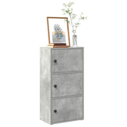 vidaXL Bookcase Concrete Grey 40x24x77 cm Engineered Wood bookshelf book case
