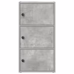 vidaXL Bookcase Concrete Grey 40x24x77 cm Engineered Wood bookshelf book case