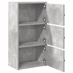 vidaXL Bookcase Concrete Grey 40x24x77 cm Engineered Wood bookshelf book case - Additional view 4