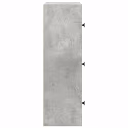 vidaXL Bookcase Concrete Grey 40x24x77 cm Engineered Wood bookshelf book case - Additional view 5