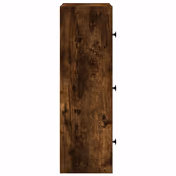 vidaXL Bookcase Smoked Oak 40x24x77 cm Engineered Wood bookshelf book case - Additional view 5