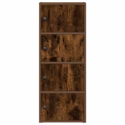 vidaXL Bookcase Smoked Oak 40x24x102 cm Engineered Wood bookshelf book case