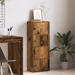 vidaXL Bookcase Old Wood 40x24x102 cm Engineered Wood bookshelf book case