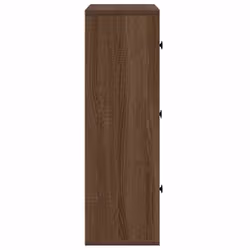 vidaXL Bookcase Bookshelf Cabinet Storage Shelf Book Stand Engineered Wood - brown oak, 76.5 cm/ 60 cm - Additional view 5