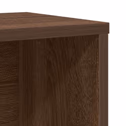 vidaXL Bookcase Bookshelf Cabinet Storage Shelf Book Stand Engineered Wood - brown oak, 76.5 cm/ 60 cm - Additional view 8