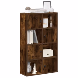 vidaXL Bookcase Smoked Oak 60x24x101.5 cm Engineered Wood bookshelf book case