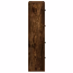 vidaXL Bookcase Smoked Oak 60x24x101.5 cm Engineered Wood bookshelf book case - Additional view 5