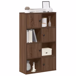 vidaXL Bookcase Brown Oak 60x24x101.5 cm Engineered Wood bookshelf book case
