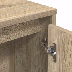 vidaXL Bookcase Bookshelf Cabinet Storage Shelf Book Stand Engineered Wood - sonoma oak, 101.5 cm/ 89 cm - Additional view 7