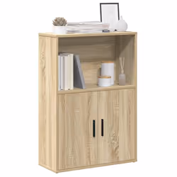vidaXL Bookcase Sonoma Oak 60x24x85 cm Engineered Wood bookshelf book case
