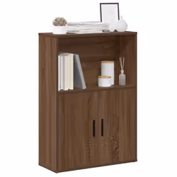 vidaXL Bookcase Brown Oak 60x24x85 cm Engineered Wood bookshelf book case