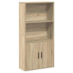 vidaXL Bookcase Sonoma Oak 60x24x120 cm Engineered Wood bookshelf book case - sonoma oak