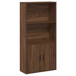 vidaXL Bookcase Sonoma Oak 60x24x120 cm Engineered Wood bookshelf book case - brown oak