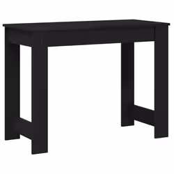 vidaXL Desk Concrete Grey 100x45x75 cm Engineered Wood office desk study desk - black - Additional view 6