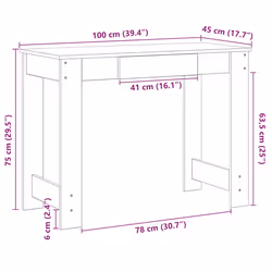 VidaXL 860429 desk - Additional view 8