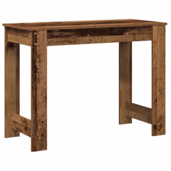 vidaXL Desk Concrete Grey 100x45x75 cm Engineered Wood office desk study desk - old wood - Additional view 6