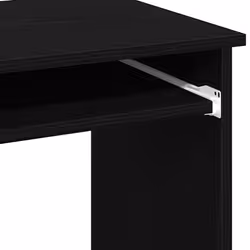vidaXL Desk with Shelves White 84x40x78 cm Engineered Wood office desk - black - Additional view 7