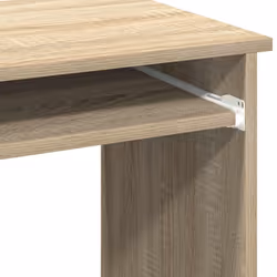 vidaXL Desk with Shelves White 84x40x78 cm Engineered Wood office desk - sonoma oak - Additional view 7