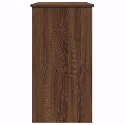 vidaXL Desk White 80x40x75 cm Engineered Wood office desk study desk - brown oak - Additional view 5