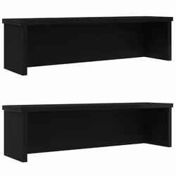 vidaXL Kitchen Racks Stackable Storage Shelf Counter Shelf Cabinet Organizer - black, 60 x 15 x 16 cm/ 2 pcs