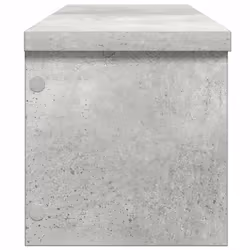 vidaXL Kitchen Racks Stackable Storage Shelf Counter Shelf Cabinet Organizer - concrete grey, 60 x 15 x 16 cm/ 2 pcs - Additional view 4