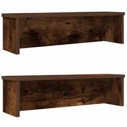 vidaXL Kitchen Racks Stackable Storage Shelf Counter Shelf Cabinet Organizer - smoked oak, 60 x 15 x 16 cm/ 2 pcs