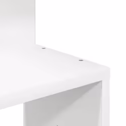 vidaXL Wall Corner Shelf Wall Rack Wall-mounted Storage Shelf Engineered Wood - white - Additional view 6