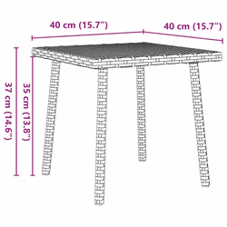 VidaXL 4104048 outdoor table Beige - Additional view 8