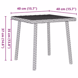 VidaXL 4104049 outdoor table Grey - Additional view 8