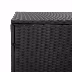 vidaXL Garden Storage Box Black 220x50x58 cm Poly Rattan garden storage box - black - Additional view 7