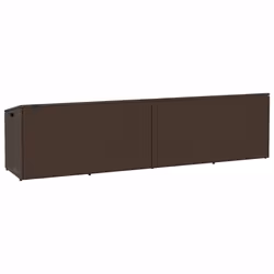 vidaXL Garden Storage Box Black 220x50x58 cm Poly Rattan garden storage box - brown - Additional view 5